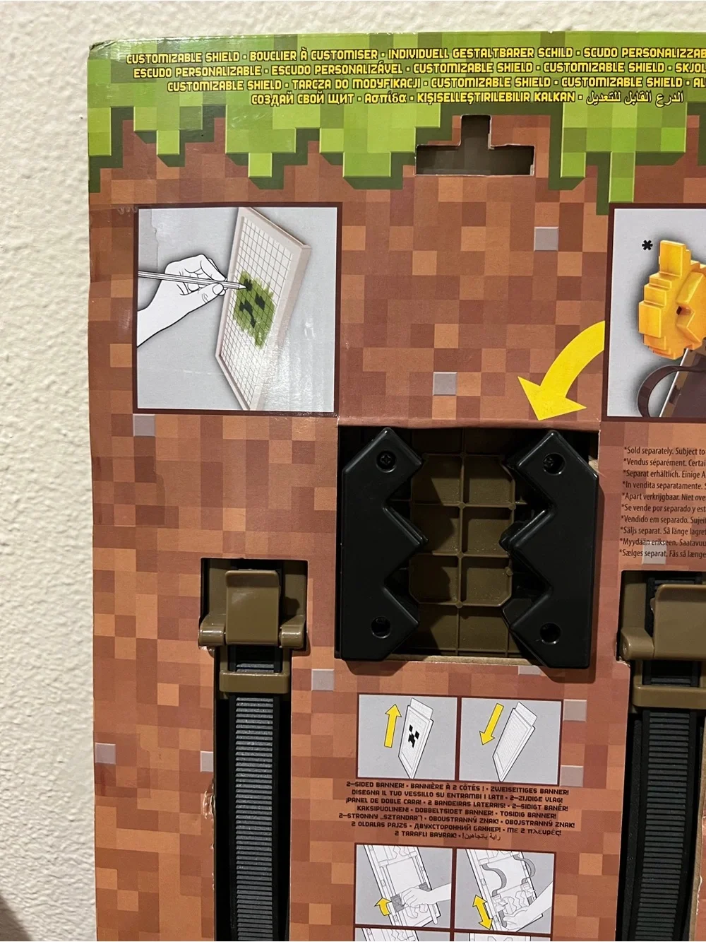 Minecraft Red Creeper Shield